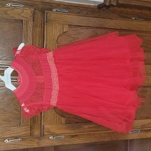 Red Princess Dress with Twirl Skirt